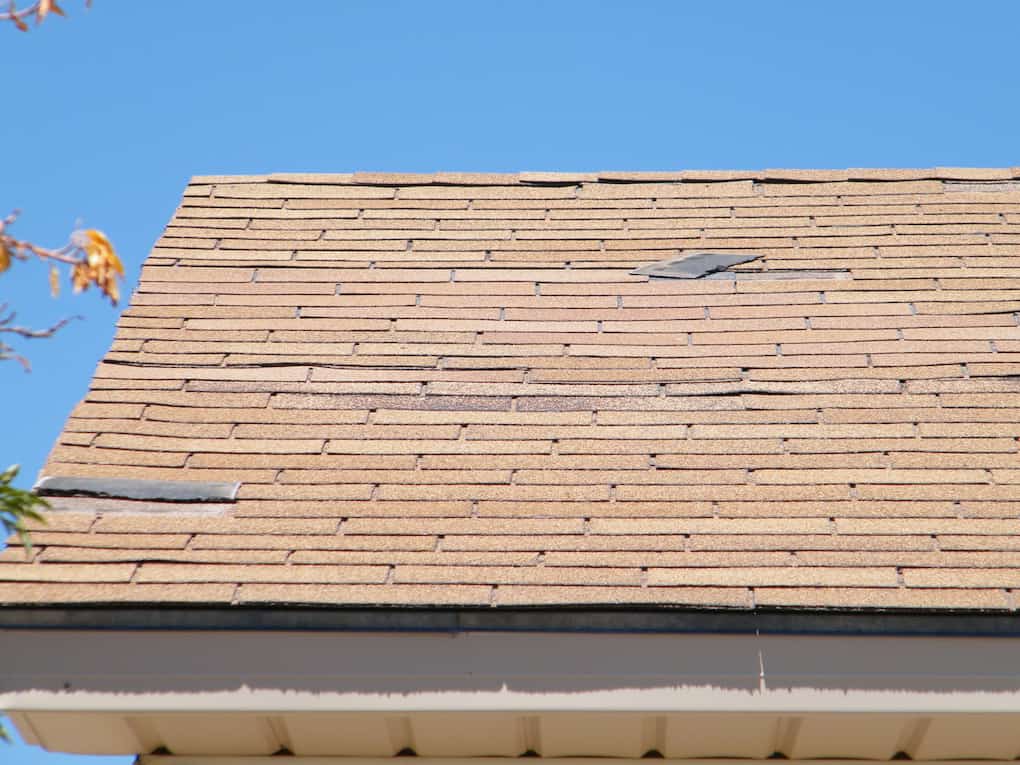 Roof Shingle Damage from Wind; how to replace shingles that have blown off